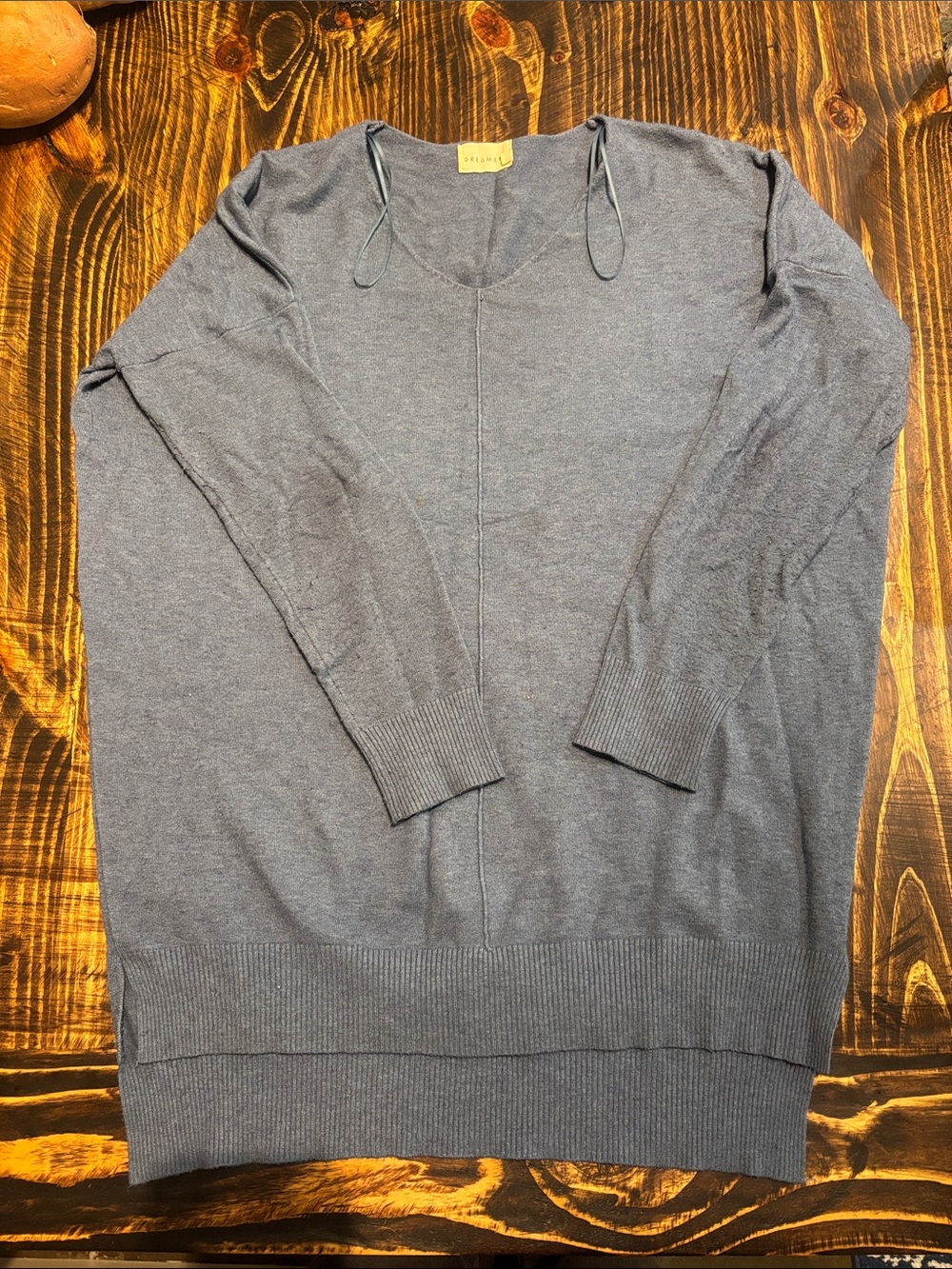 Women's blue V-Neck Sweater